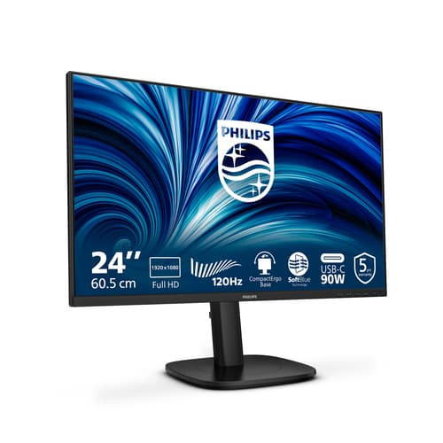 Philips Serie 3000 24B2U3301/00 Monitor PC 60,5 cm (23.8") 1920 x 1080 Pixel Full HD LCD Nero
