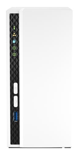 QNAP TS-233 server NAS e di archiviazione Tower ARM Cortex-A55 2 GB 0 TB QNAP QTS Bianco