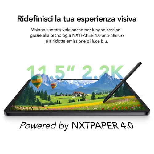 TCL NXTPAPER 11 Plus Mediatek 256 GB 29,2 cm (11.5") 8 GB Wi-Fi 5 (802.11ac) Android 15 Grigio