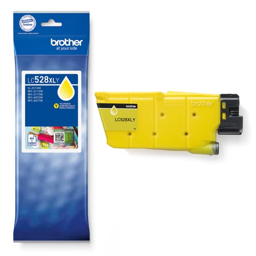 Brother LC528XLY Yellow Ink Cartridge cartuccia d'inchiostro 1 pz Originale Rendimento ultra elevato Giallo