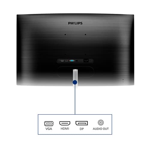 Philips E Line 325E1C/00 Monitor PC 80 cm (31.5") 2560 x 1440 Pixel Quad HD LCD Nero
