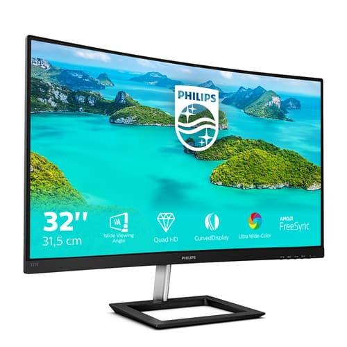 Philips E Line 325E1C/00 Monitor PC 80 cm (31.5") 2560 x 1440 Pixel Quad HD LCD Nero