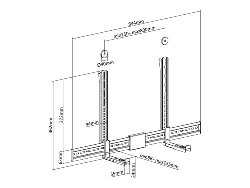 Equip Supporto universale per soundbar