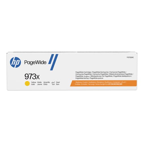 HP Cartuccia giallo ad alta capacità originale 973X PageWide