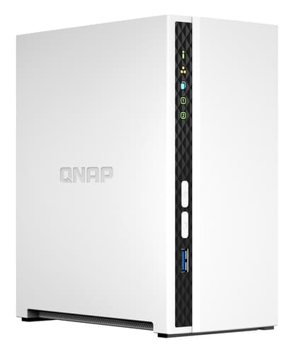 QNAP TS-233 server NAS e di archiviazione Tower ARM Cortex-A55 2 GB 0 TB QNAP QTS Bianco