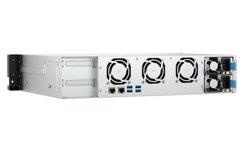 QNAP TS-855EU-RP NAS Armadio (2U) Intel Atom® C5125 8 GB DDR4 0 TB QuTS hero Nero