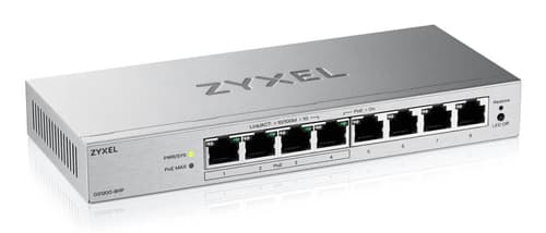 Zyxel GS1200-8HPV3 Gestito L2 Gigabit Ethernet (10/100/1000) Supporto Power over Ethernet (PoE) Desktop Grigio