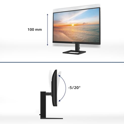 Philips Serie 1000 24E1N1300AE/00 Monitor PC 60,5 cm (23.8") 1920 x 1080 Pixel Full HD LCD Nero