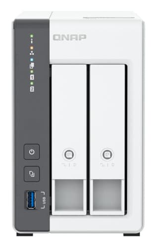 QNAP TS-216G server NAS e di archiviazione Tower Cortex-A Cortex-A55 4 GB 0 TB Bianco