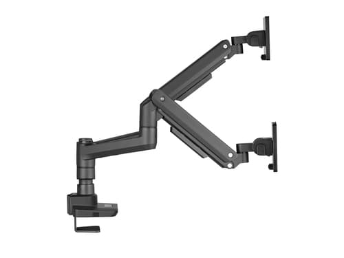 Equip Staffa di montaggio da scrivania per doppio monitor per uso intensivo da 17“-35”, nero