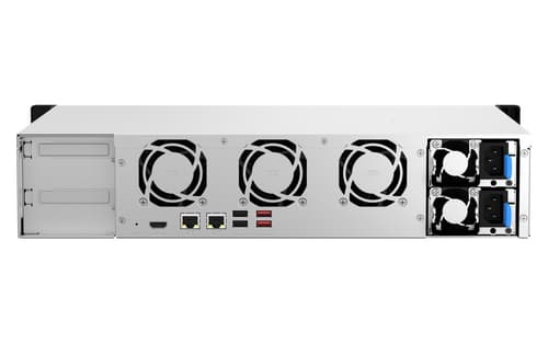 QNAP TS-864EU-RP NAS Armadio (2U) Intel® Celeron® N5095 8 GB DDR4 0 TB QNAP Turbo System Nero