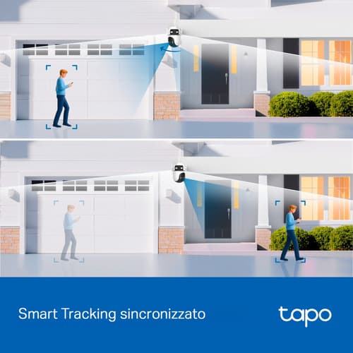 TP-Link Tapo TC47 Videocamera di sicurezza outdoor motorizzata 2K con doppio obiettivo