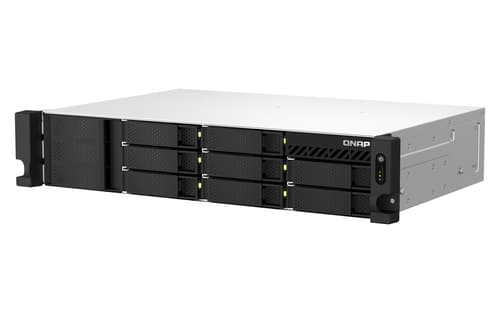 QNAP TS-864EU-RP NAS Armadio (2U) Intel® Celeron® N5095 8 GB DDR4 0 TB QNAP Turbo System Nero