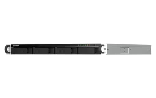 QNAP TS-464U NAS Rack (1U) Intel® Celeron® N5095 8 GB DDR4 0 TB QNAP Turbo System Alluminio, Nero