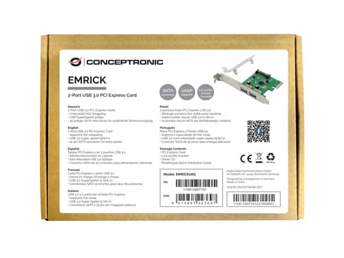Conceptronic EMRICK06G scheda di interfaccia e adattatore Interno USB 3.2 Gen 1 (3.1 Gen 1)