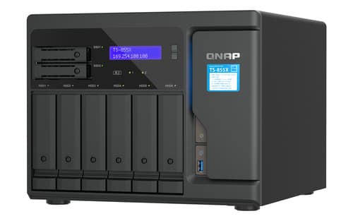 QNAP TS-855X SAN Tower Intel Atom® C5125 8 GB DDR4 0 TB QNAP QTS Nero