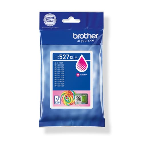 Brother LC527XLM cartuccia d'inchiostro 1 pz Originale Resa elevata (XL) Magenta