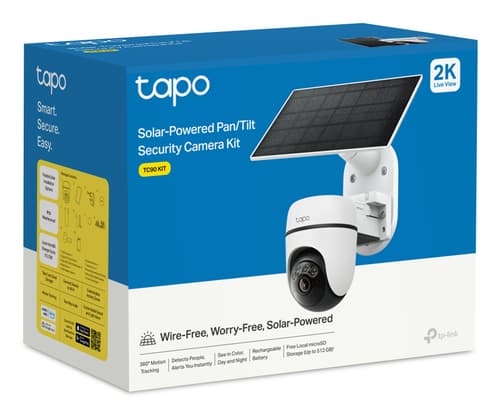 TP-Link Tapo TC90 KIT telecamera di sorveglianza Lampadina Telecamera di sicurezza IP Esterno 2304 x 1296 Pixel Soffitto/Parete/Palo