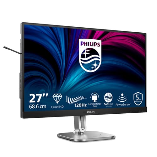 Philips Serie 4000 27B2N4500/00 Monitor PC 68,6 cm (27") 2560 x 1440 Pixel Quad HD LCD Grigio