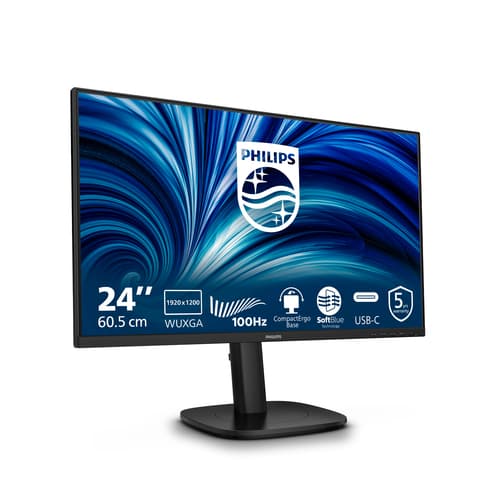 Philips Serie 3000 24B2N3200D/00 Monitor PC 61,2 cm (24.1") 1920 x 1200 Pixel WUXGA LCD Nero