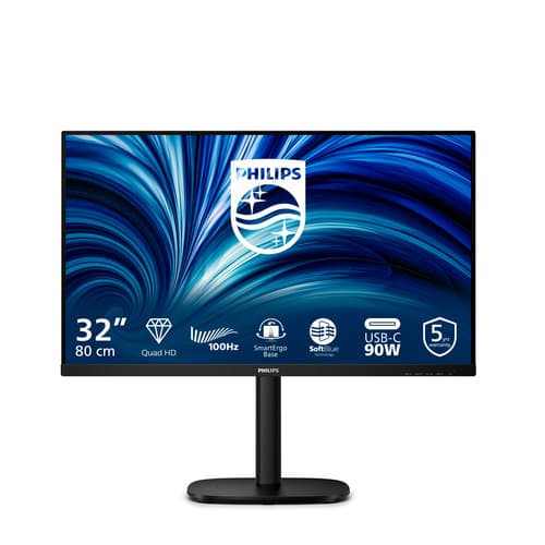 Philips 32B2U3601/00 Monitor PC 80 cm (31.5") 2560 x 1440 Pixel Quad HD LCD Nero