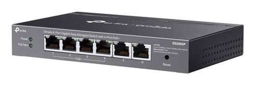TP-Link Omada ES206GP switch di rete Gestito Gigabit Ethernet (10/100/1000) Supporto Power over Ethernet (PoE) Nero