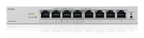 Zyxel GS1200-8HPV3 Gestito L2 Gigabit Ethernet (10/100/1000) Supporto Power over Ethernet (PoE) Desktop Grigio