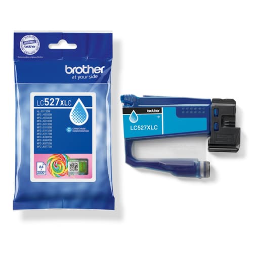 Brother LC527XLC cartuccia d'inchiostro 1 pz Originale Resa elevata (XL) Ciano