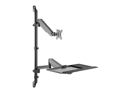 Equip Postazione di lavoro a parete con monitor singolo da 17“-32”.
