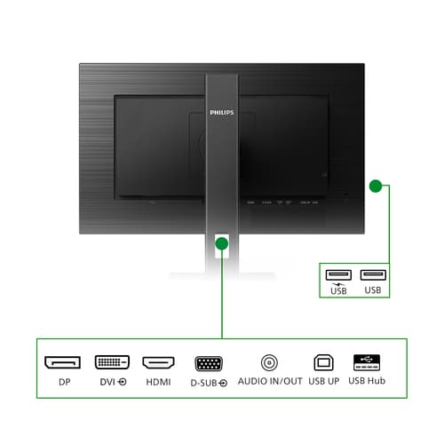 Philips 242B1G/00 Monitor PC 60,5 cm (23.8") 1920 x 1080 Pixel Full HD LED Nero