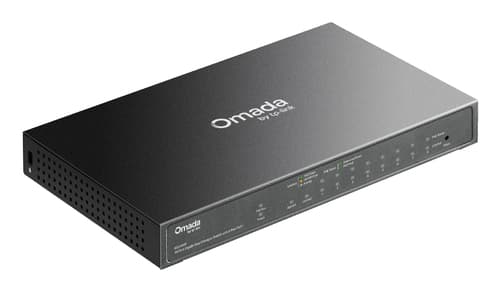 TP-Link Omada ES210GP switch di rete Gestito L2 Gigabit Ethernet (10/100/1000) Supporto Power over Ethernet (PoE) Guida DIN Nero
