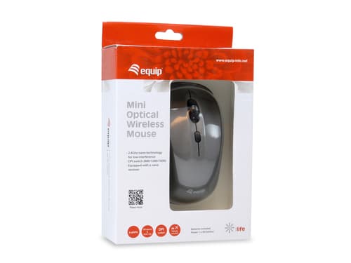 Equip 245109 mouse Viaggio Ambidestro RF Wireless Ottico 1600 DPI