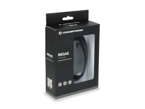 Conceptronic REGAS01B mouse Ufficio Ambidestro USB tipo A Ottico 1200 DPI