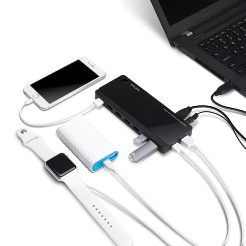 TP-Link UH720 hub di interfaccia USB 3.2 Gen 1 (3.1 Gen 1) Micro-B 5000 Mbit/s Nero
