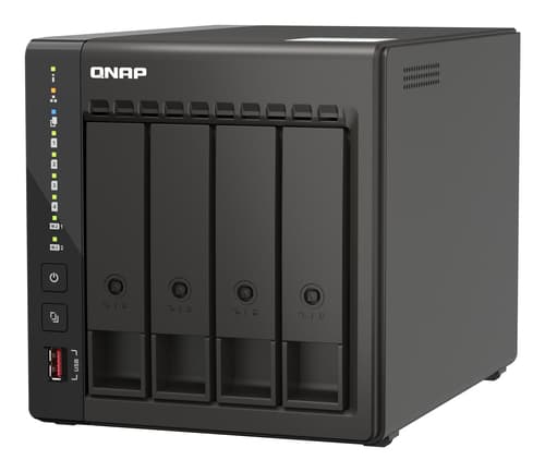 QNAP TS-453E NAS Tower Intel® Celeron® J6412 8 GB 0 TB QNAP QTS Nero