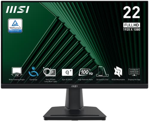 MSI Pro MP225V Monitor PC 54,5 cm (21.4") 1920 x 1080 Pixel Full HD LCD Nero