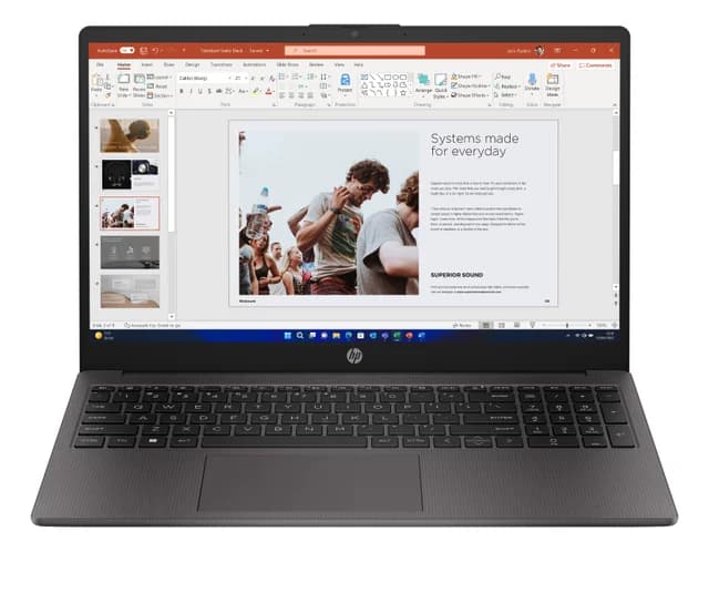 HP Notebook 250 G10 15.6" i3-1315U 8 GB Ram 256 GB SSD Wi-Fi 6 Windows 11 Pro