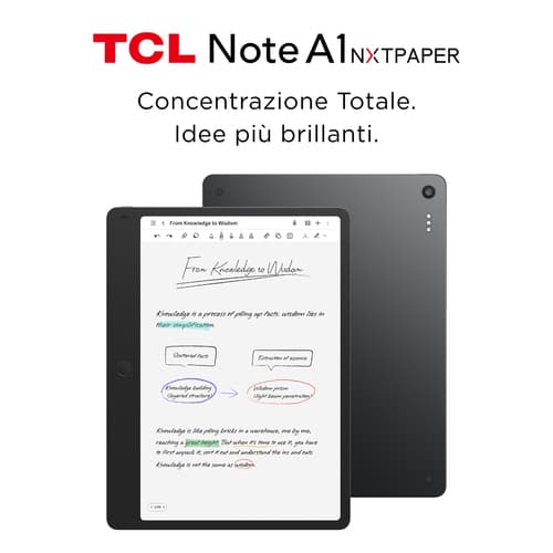 TCL NXTPAPER Note A1 Mediatek 256 GB 29,2 cm (11.5") 8 GB Wi-Fi 5 (802.11ac) Android 16 Grigio
