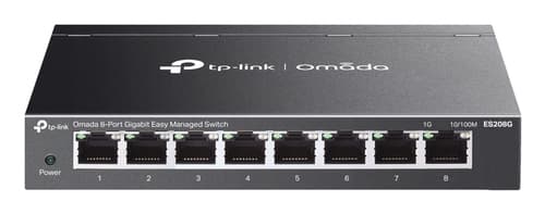 TP-Link Omada ES208G switch di rete Gestito L2 Gigabit Ethernet (10/100/1000) Nero