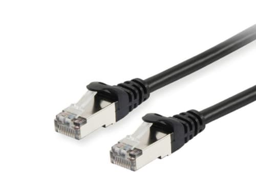 Equip 606101 cavo di rete Nero 0,25 m Cat6a S/FTP (S-STP) Rotondo
