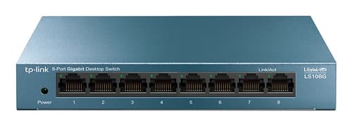 TP-Link LS108G switch di rete Non gestito Gigabit Ethernet (10/100/1000) Blu