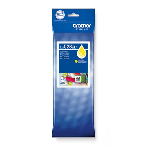 Brother LC528XLY Yellow Ink Cartridge cartuccia d'inchiostro 1 pz Originale Rendimento ultra elevato Giallo