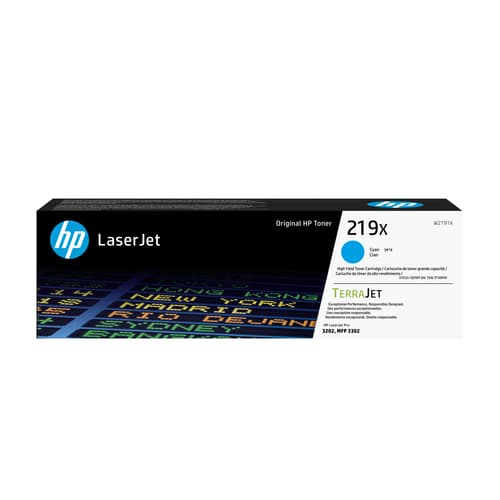 HP Cartuccia toner originale ad alta capacità LaserJet 219X ciano