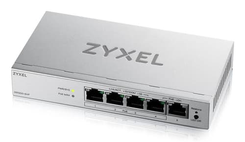 Zyxel GS1200-5HPV3 Gestito L2 Gigabit Ethernet (10/100/1000) Supporto Power over Ethernet (PoE) Desktop Grigio