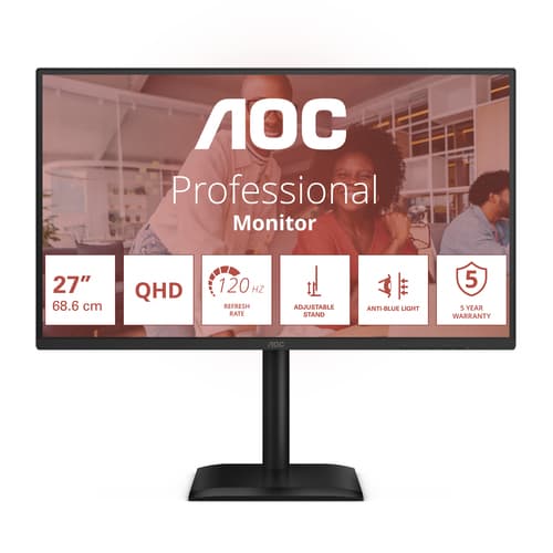 AOC E4 Q27E4U Monitor PC 68,6 cm (27") 2560 x 1440 Pixel Quad HD LED Nero