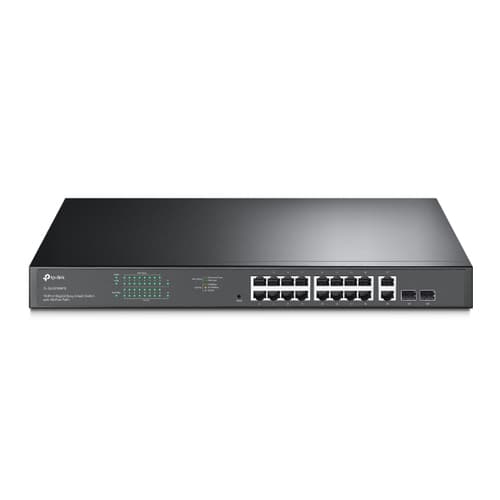 TP-Link TL-SG1218MPE switch di rete Gestito L2 Gigabit Ethernet (10/100/1000) Supporto Power over Ethernet (PoE) 1U Nero