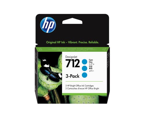 HP Confezione da 3 cartucce di inchiostro ciano originale DesignJet 712 da 29 ml
