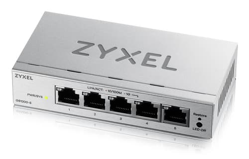 Zyxel GS1200-5V3 Gestito L2 Gigabit Ethernet (10/100/1000) Desktop Grigio