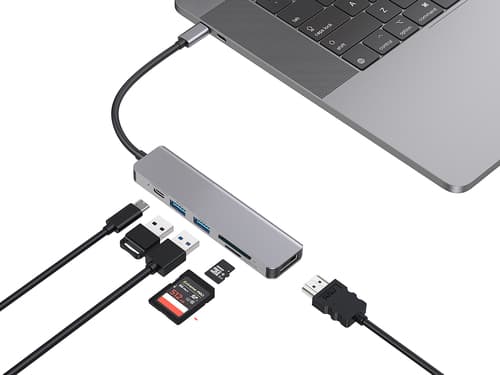 Conceptronic DONN02G replicatore di porte e docking station per laptop USB 3.2 Gen 1 (3.1 Gen 1) Type-C Alluminio