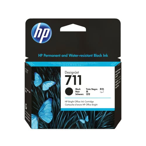 HP Cartuccia inchiostro nero DesignJet 711, 80 ml